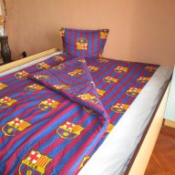 Спален комплект Ман.Ю,Барселона и Реал М-завивка/плик,чаршаф и калъфка, снимка 2 - Спално бельо - 14847877