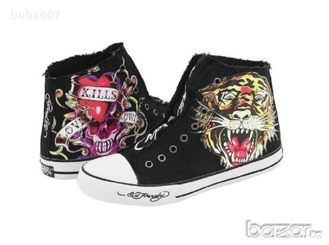  Ed Hardy оригинални унисекс кецове Uk3,5/37 Uk4,5/38, снимка 1