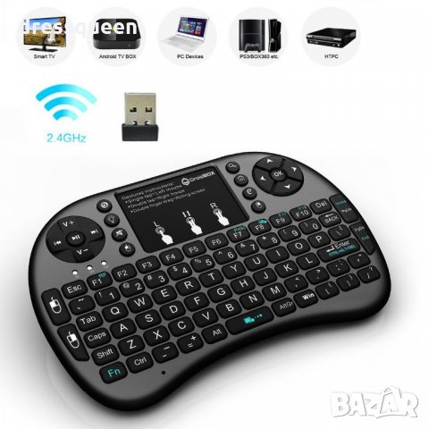 1963 Мини безжична клавиатура с тъчпад, снимка 2 - Клавиатури и мишки - 23495803