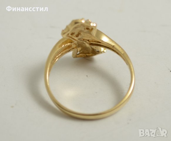 нов златен пръстен 43528-5, снимка 3 - Пръстени - 23633048