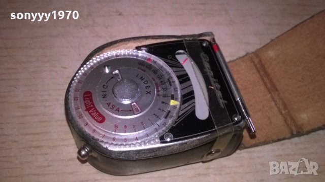 поръчан-capital japan-светломер с кожен калъф-внос швеицария, снимка 6 - Чанти, стативи, аксесоари - 25330965
