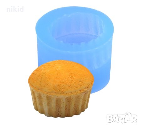 Мини Високо кексче мъфин бонбон силиконов молд декор украса торта фондан гипс сапун тесто отливка