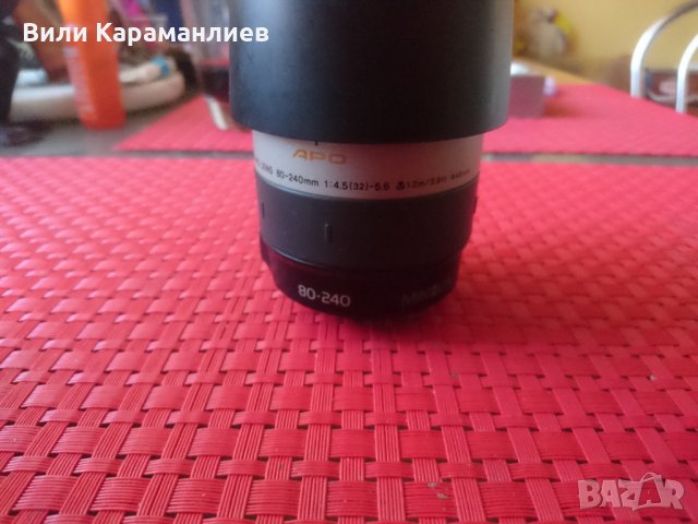 MINOLTA фотообектив 80-240, V байонет захващане, аутофокус, снимка 3 - Обективи и филтри - 25224094