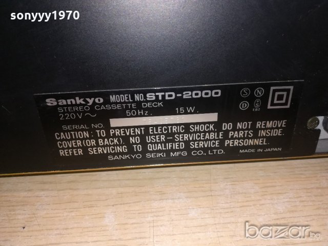 sankyo std-2000-made in japan-внос швеицария, снимка 17 - Декове - 21324076
