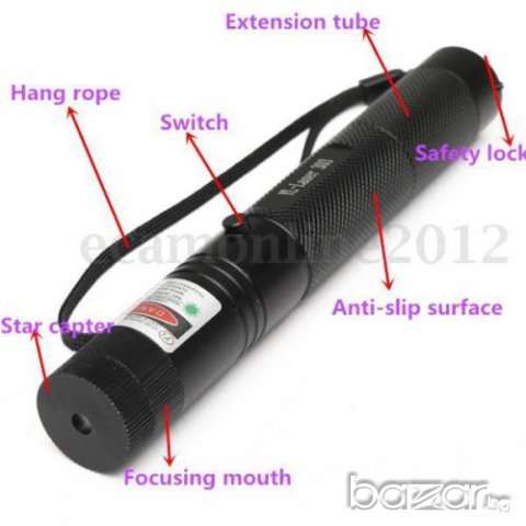 Мощен зелен лазер +(дискотечна приставка,2бр-ключове,връзка за ръка), снимка 8 - Прожектори - 15650735