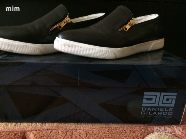 Естествена кожа обувки h&M, маратонки на платформа , снимка 3 - Дамски ежедневни обувки - 23547299