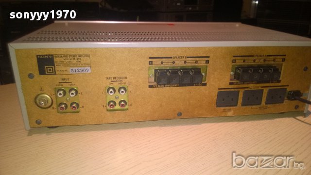 sony  ta-333 stereo amplifier-180watts-made in taiwan-внос швеицария, снимка 13 - Ресийвъри, усилватели, смесителни пултове - 9841367