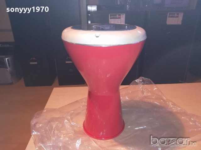 Тарамбука 40х25см-внос сирия-червена нова метална