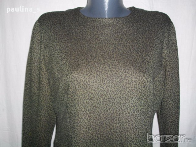 Дизайнерска рокля в зелен леопардов принт "Creation Atelier" D J , снимка 2 - Рокли - 12788277