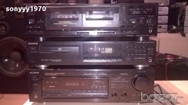 Sony receiver+sony deck+sony cd-внос швеицария, снимка 3 - Ресийвъри, усилватели, смесителни пултове - 14025391