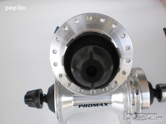 Продавам колела внос от Германия  комплект алуминиеви главини за дискови спирачки Promax, снимка 3 - Части за велосипеди - 10117860