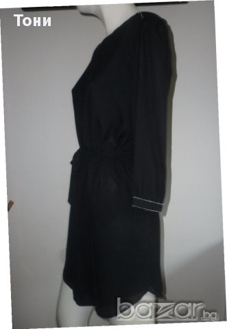 Черна рокля - туника НМ H&M със златист кант , снимка 11 - Рокли - 15073784