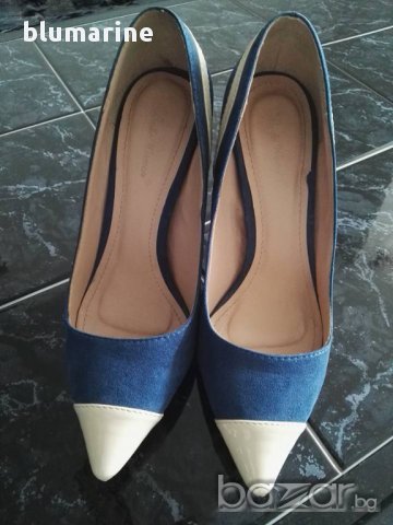 Дамски обувки - Велур и лак, снимка 3 - Дамски обувки на ток - 18084245