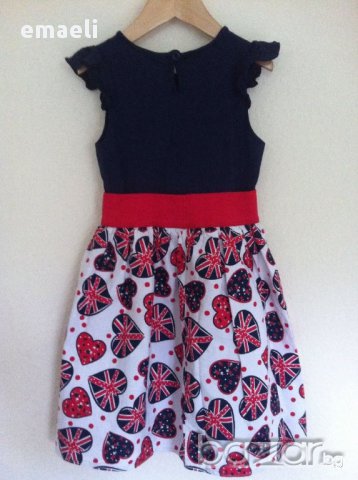 2 бр. красива рокля на сърца на George за 2-3 г и 5-6 г, снимка 4 - Детски рокли и поли - 10884161