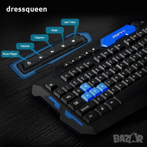 геймърска безжична клавиатура и мишка HK8100, снимка 2 - Геймърски - 23448974