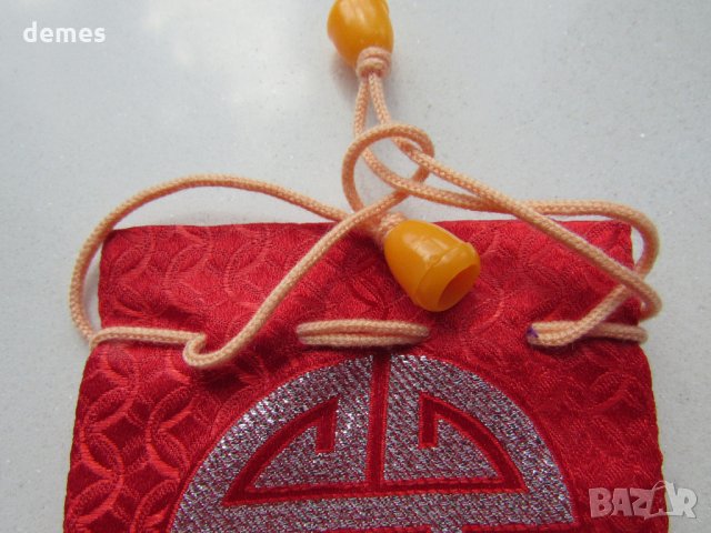 Традиционна торбичка тип пунгия от плат DELL от Монголия-11, снимка 2 - Други ценни предмети - 23413994
