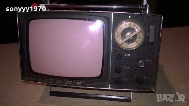 АНТИКА-sony model 5-303w made in japan-ретро тв-внос швеицария, снимка 5 - Телевизори - 23042607