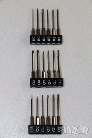 фини накрайници за отвертки DONAU 18бр /35 мм/ и държач, нови, немски, внос от Германия. , снимка 4 - Отвертки - 25957442