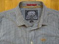 Нова цена SuperDry Japan риза мъжка ситно сиво каре, снимка 3