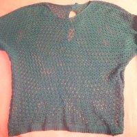 Пуловер на едри дупки / туника / блуза тип мрежа - 2, снимка 2 - Блузи с дълъг ръкав и пуловери - 25605263