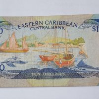 EASTERN CARIBBEAN STATES $ 10 DOLLARS 1985, снимка 4 - Нумизматика и бонистика - 19396121