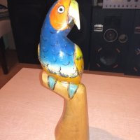 ретро колекция-папагал-дърво/лак-33х10см-внос франция, снимка 11 - Антикварни и старинни предмети - 20245035
