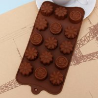 740 Силиконова форма за шоколадови бонбони цветенца и розички, снимка 5 - Форми - 24216425