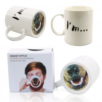 Забавна чаша с надпис I'm...Dog и картинка муцуна Оригинална подаръчна заша за чай кафе, снимка 3 - Други стоки за дома - 23539038