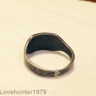 Сребърен пръстен на германската SS дивизия Викинг, снимка 3 - Антикварни и старинни предмети - 10428885