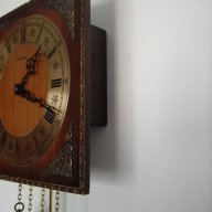 Стенен красив немски часовник, снимка 7 - Антикварни и старинни предмети - 16556182