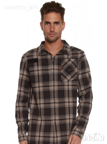g-star aero takeoff check shirt - страхотна мъжка дебела риза, снимка 1