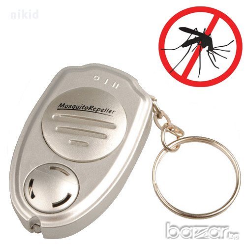 Ултразвуково устройство уред за комари с ключодържател и фенерче, снимка 1