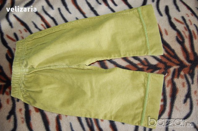 Зелени джинси за момиче, снимка 2 - Панталони и долнища за бебе - 16678218