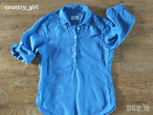 Massimo Dutti womens shirt - страхотна дамска риза 100% ЛЕН, снимка 4 - Ризи - 25995638