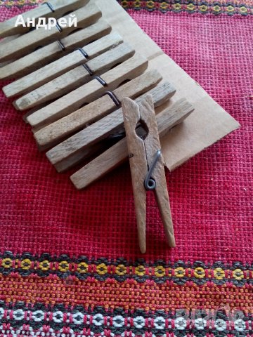 Стари дървени щипки, снимка 3 - Антикварни и старинни предмети - 22869336
