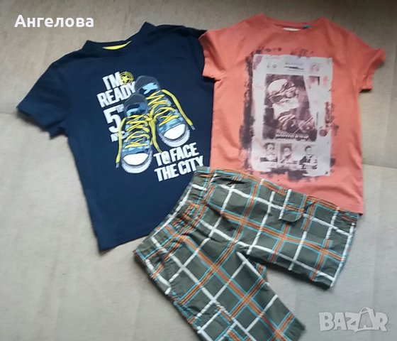 Комплекти -тениска с къси панталонки по 10лв.размер 4-5г., снимка 2 - Детски комплекти - 22397380