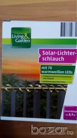 Соларен маркуч със 70 LED лампички, 7м - нови!, снимка 3 - Лед осветление - 20207810