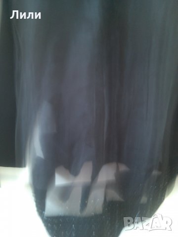  черна спортно елегантна блуза, снимка 3 - Блузи с дълъг ръкав и пуловери - 23192185