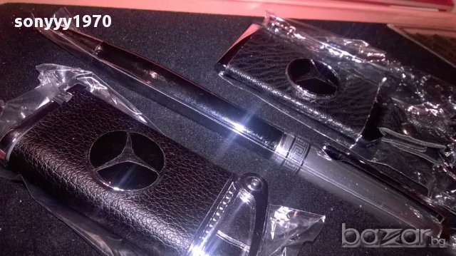 Mercedes-луксозeн подаръчен комплект 20/12см-внос швеицария, снимка 9 - Антикварни и старинни предмети - 16342925
