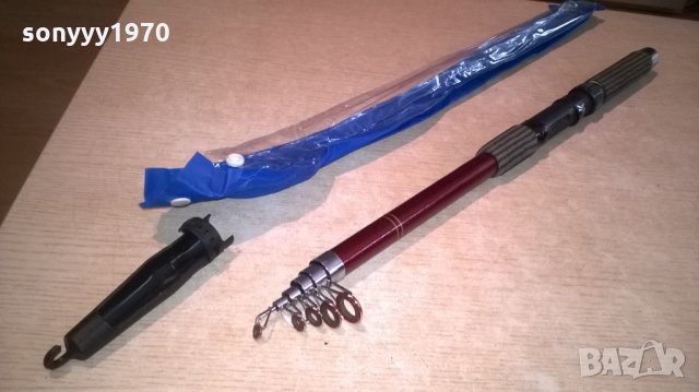 Телескоп, изработен от стъклопласт с керамични водачи. Дължина - 2.7м., снимка 3 - Въдици - 25376081