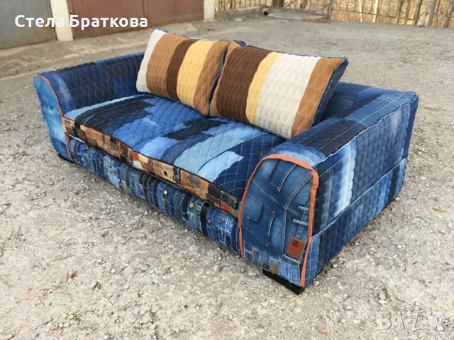 Дънков диван , снимка 8 - Дивани и мека мебел - 24866475