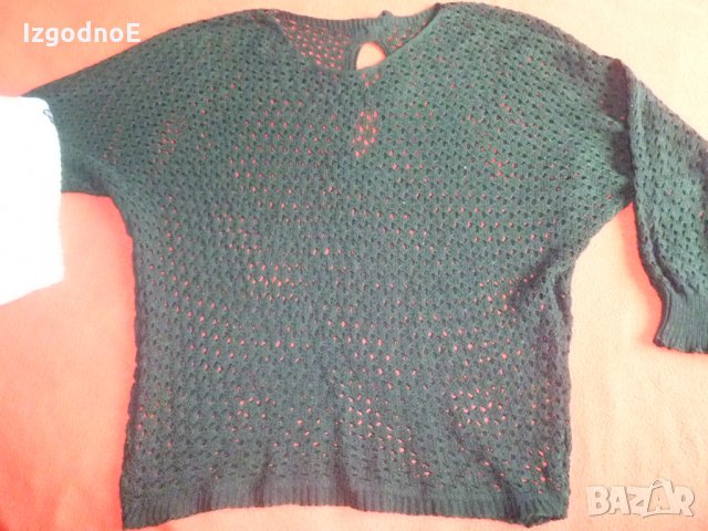 Пуловер на едри дупки / туника / блуза тип мрежа - 2, снимка 2 - Блузи с дълъг ръкав и пуловери - 25605263