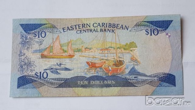 EASTERN CARIBBEAN STATES $ 10 DOLLARS 1985, снимка 4 - Нумизматика и бонистика - 19396121