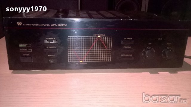 W wpa-600pro-stereo power amplifier 480w-внос швеицария, снимка 2 - Ресийвъри, усилватели, смесителни пултове - 13038447