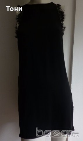 Стилна черна рокля h&m , снимка 2 - Рокли - 18565515