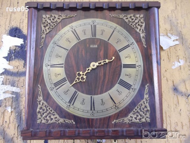 Часовник "BRIXON" стенен с махало и тежести работещ, снимка 3 - Други ценни предмети - 19570431