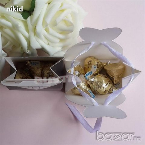  Подаръчни опаковки кутии кутийки сватба сватбени чантички булка младоженец подарък кутия бал, снимка 2 - Кетъринг - 18367288
