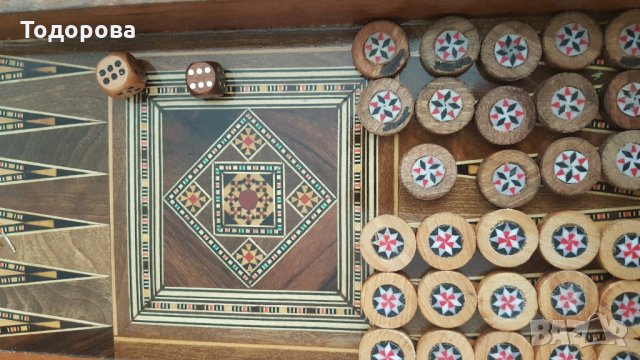 Шахматна кутия+табла,29 пула. -Изящна интарзия., снимка 5 - Антикварни и старинни предмети - 25382585