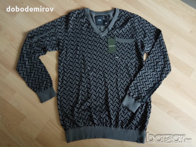  Нов мъжки пуловер G-Star Raw Prime Mens Jumper, снимка 15 - Пуловери - 18867863