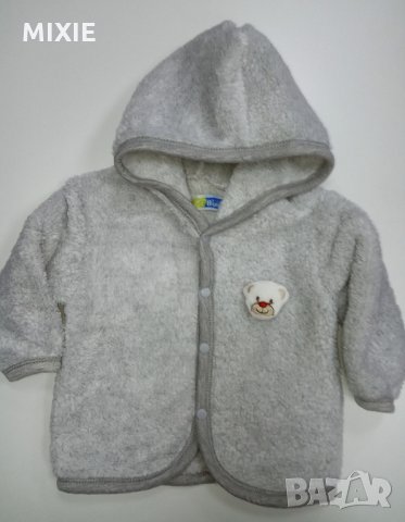 Намалено! Ново бебешко пухкаво яке, 1 г., снимка 1 - Бебешки якета и елеци - 25341358